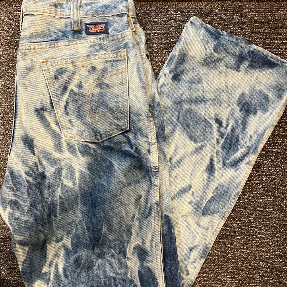 Vintage GWG Blue Tie-Dye Jeans